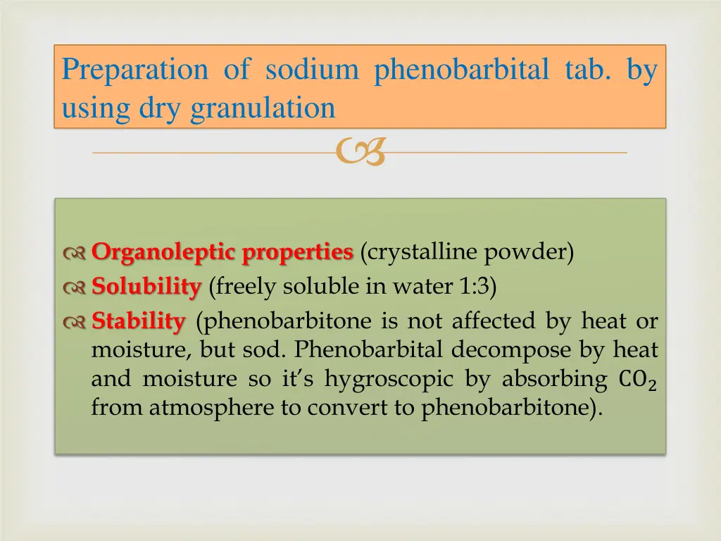 preparation of sodium phenobarbital tab by using