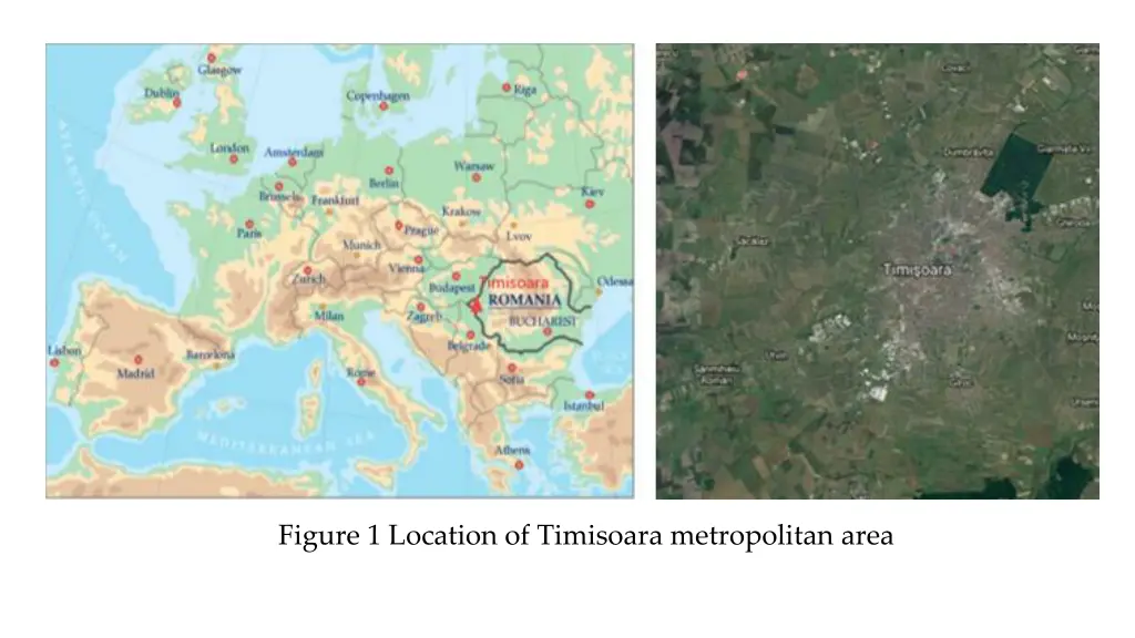 figure 1 location of timisoara metropolitan area