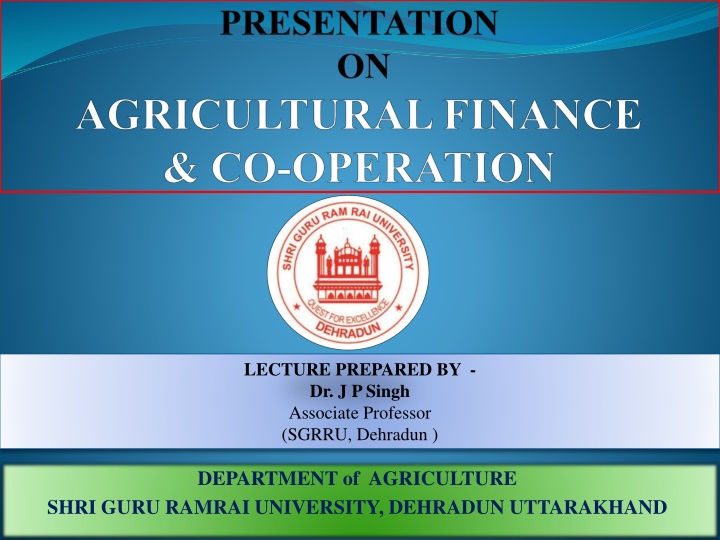 lecture prepared by dr j p singh associate