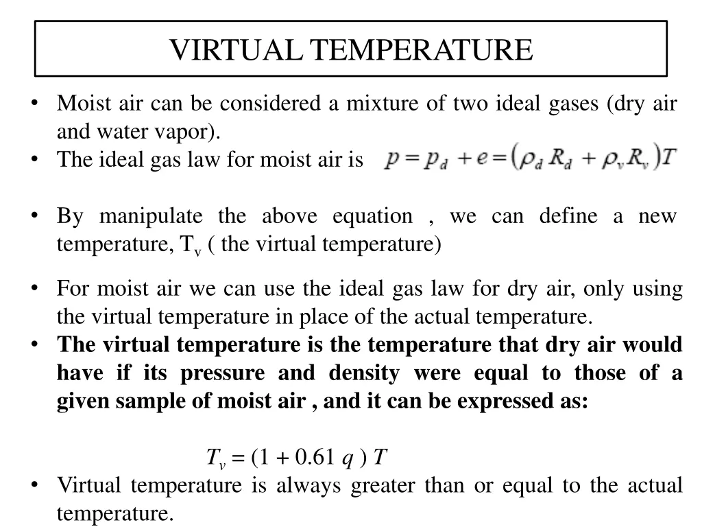 virtual temperature