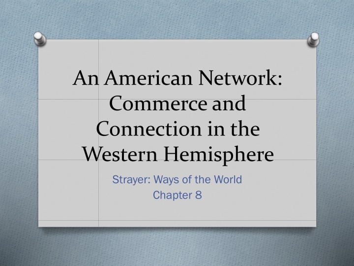 an american network commerce and connection