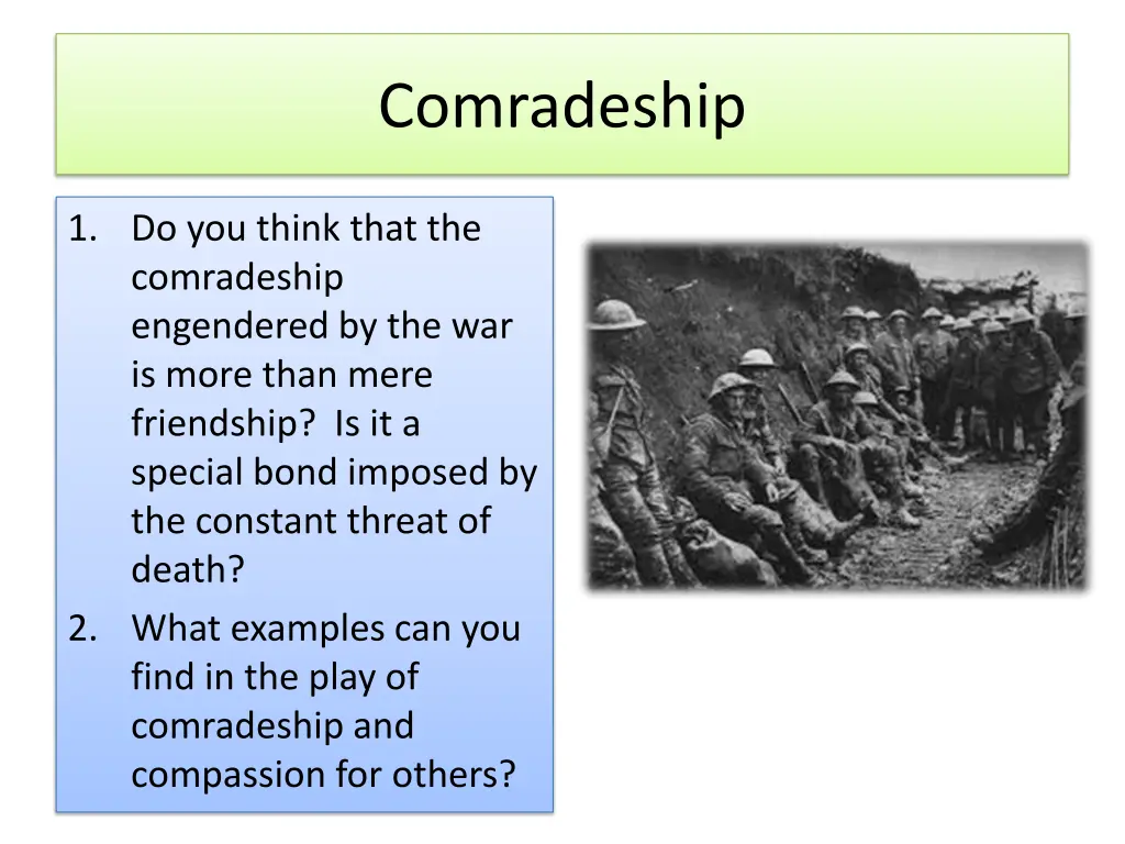 comradeship 1