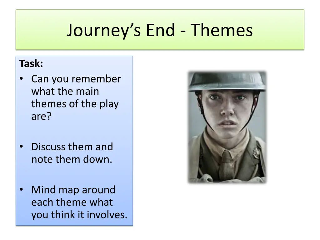 journey s end themes