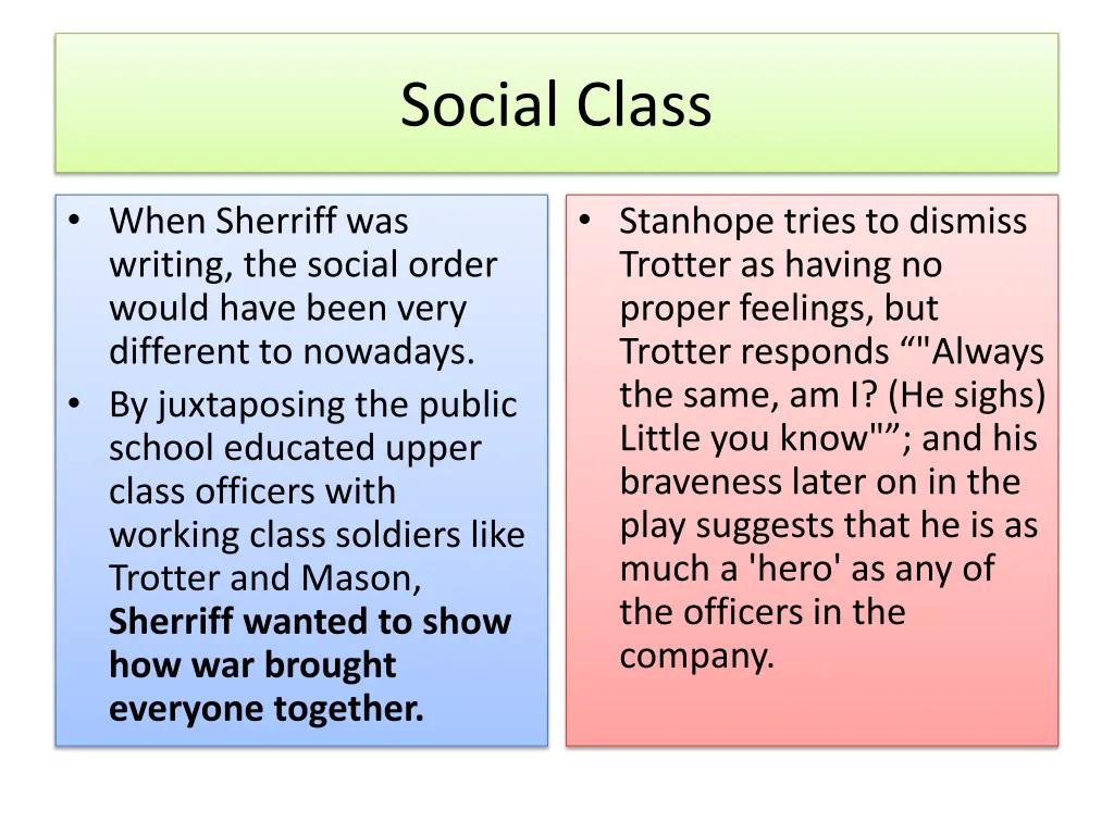 social class