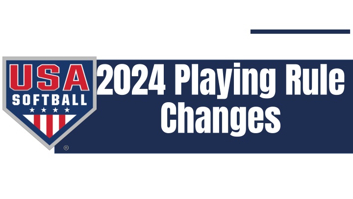 2024 playing rule changes