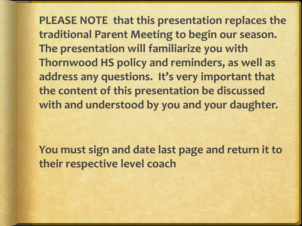 please note that this presentation replaces