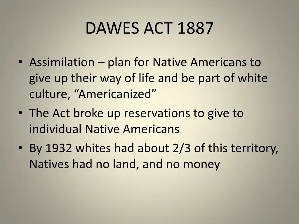 dawes act 1887