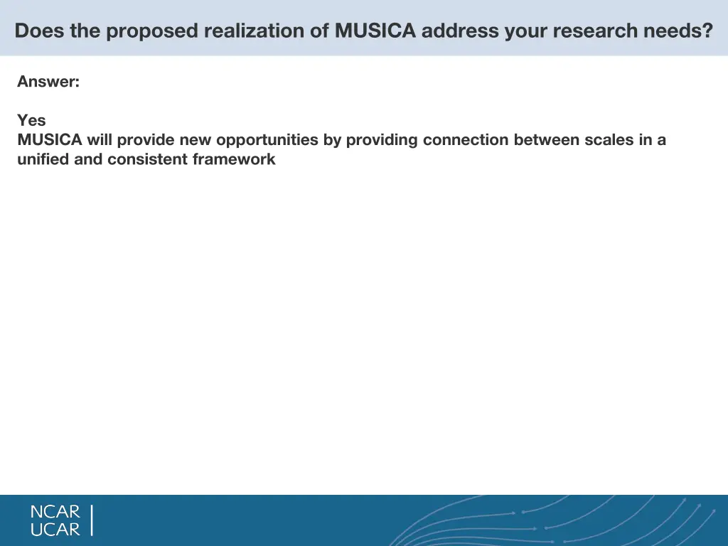 does the proposed realization of musica address