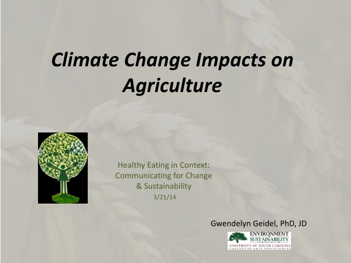 climate change impacts on agriculture