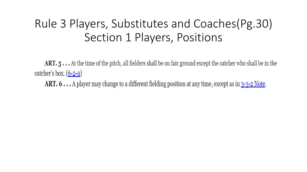 rule 3 players substitutes and coaches 2