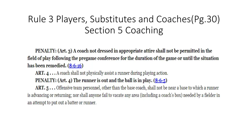 rule 3 players substitutes and coaches 24