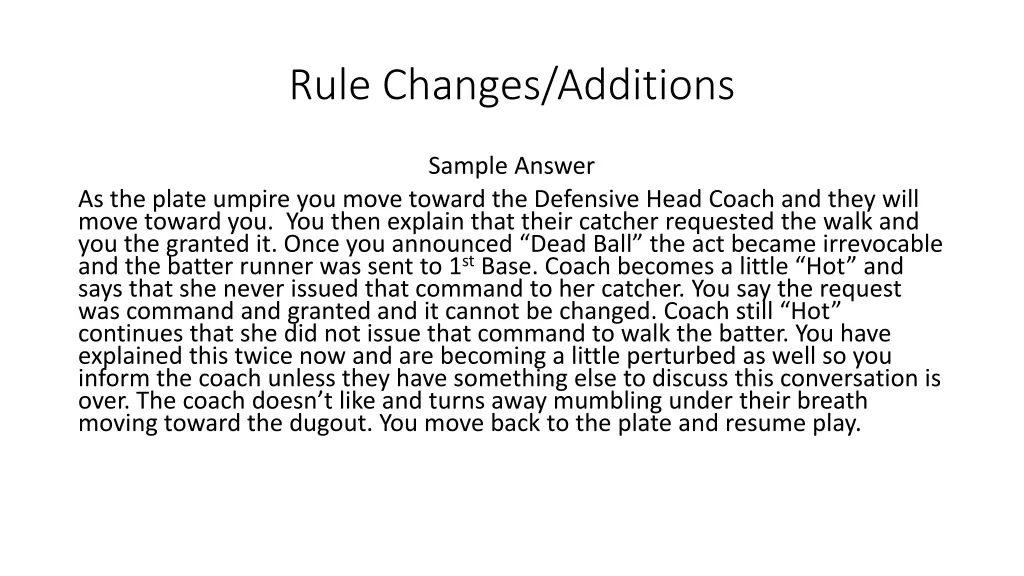 rule changes additions 3