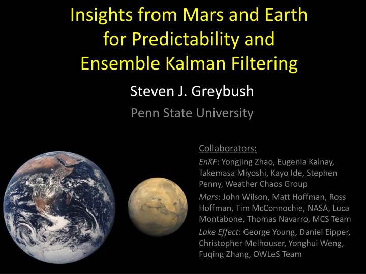 insights from mars and earth for predictability