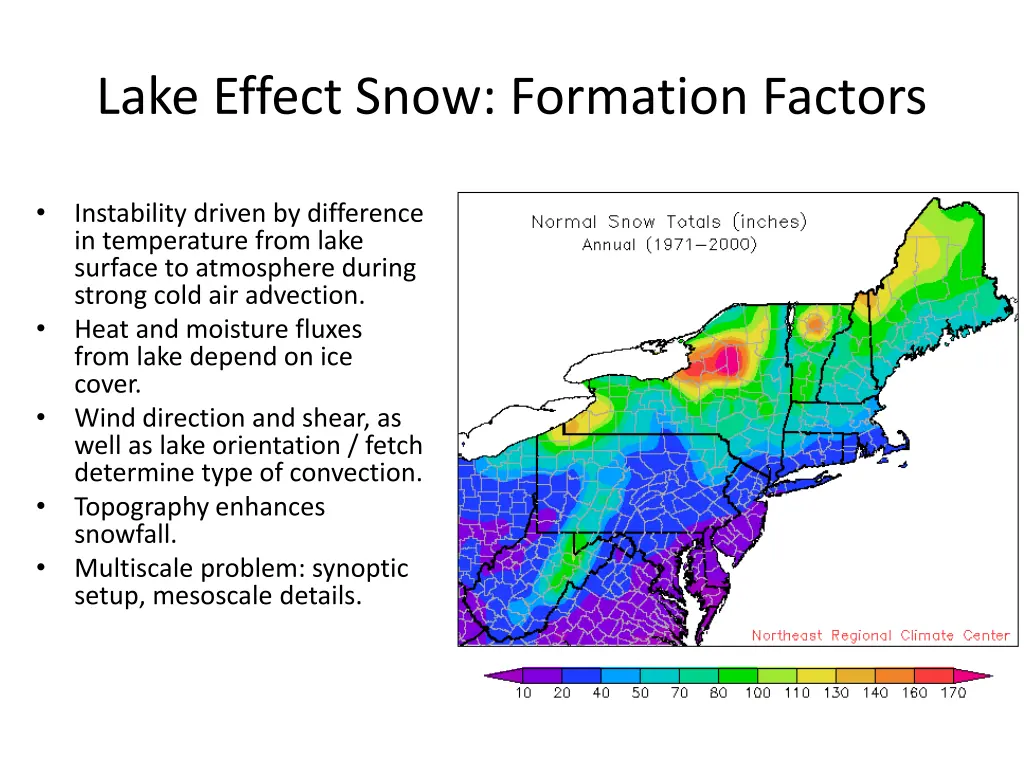 lake effect snow formation factors