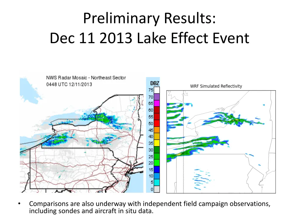 preliminary results dec 11 2013 lake effect event