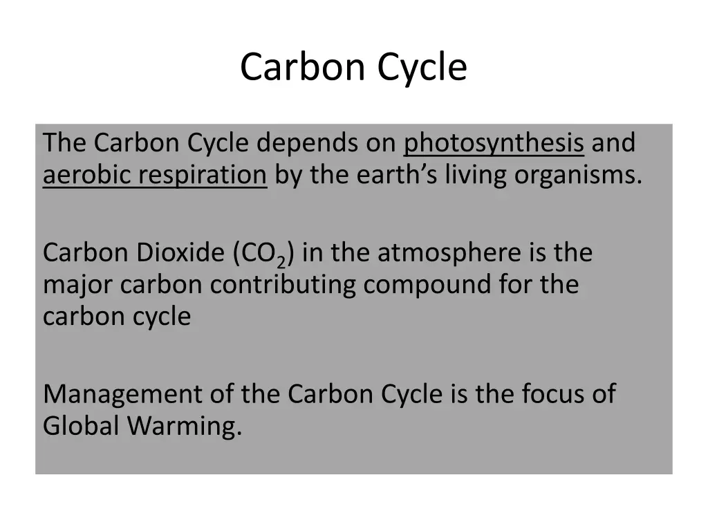 carbon cycle 1