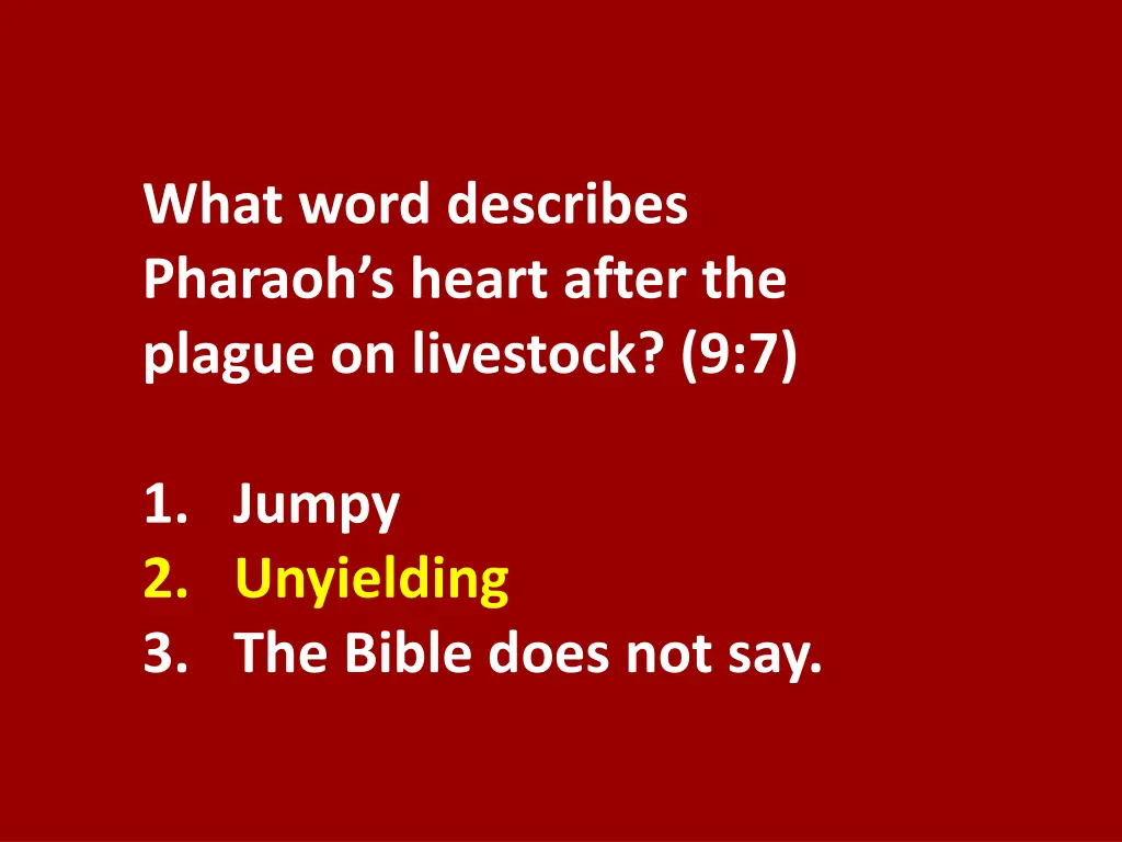 what word describes pharaoh s heart after 1