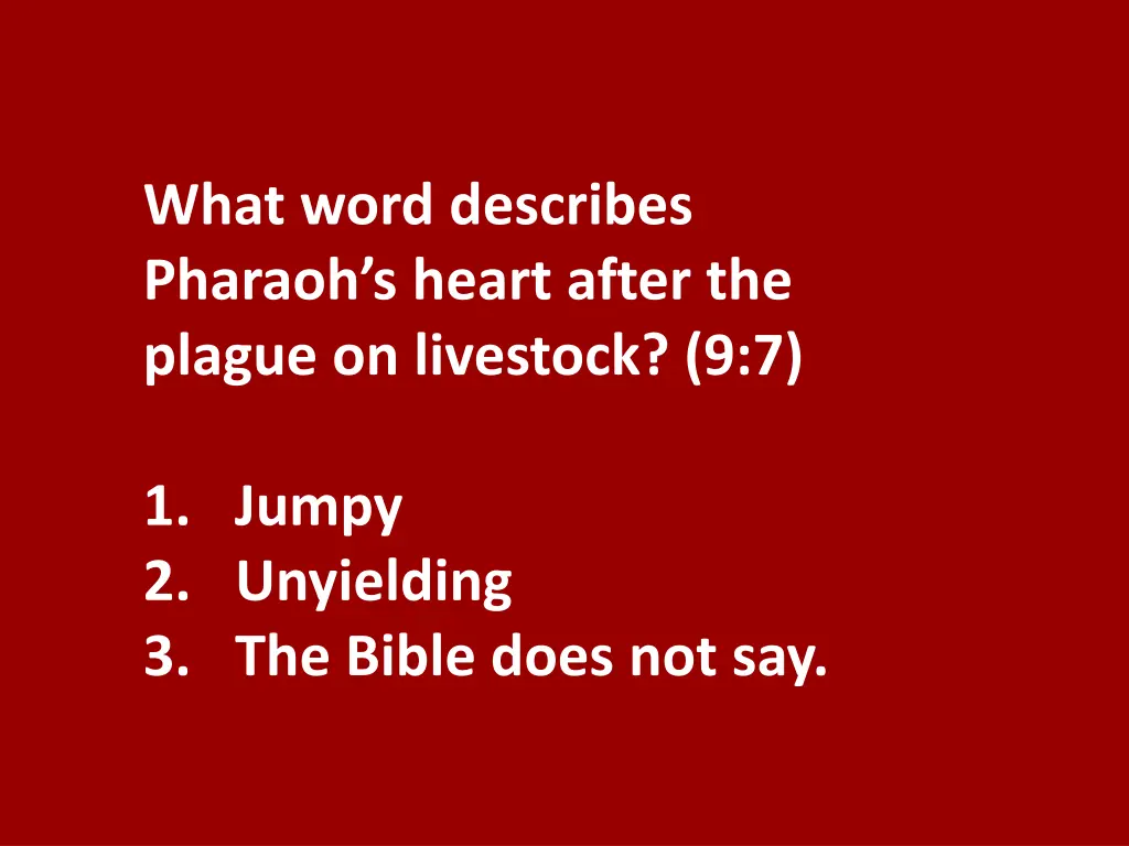 what word describes pharaoh s heart after