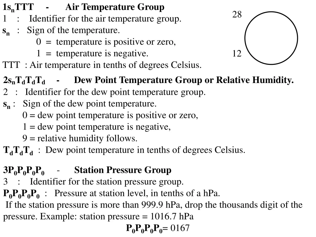 1s n ttt air temperature group 1 identifier