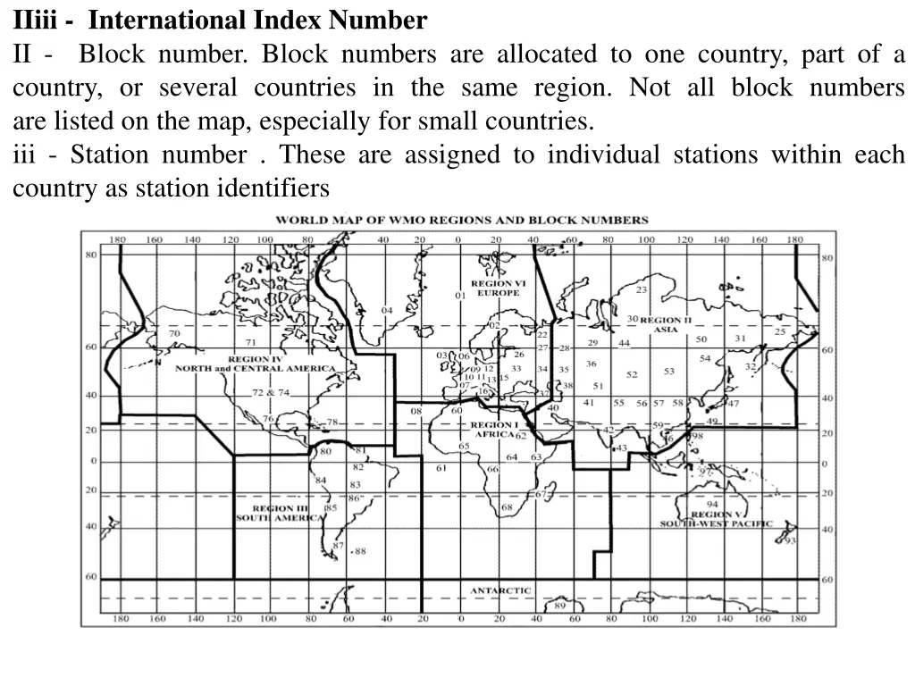 iiiii international index number ii block number