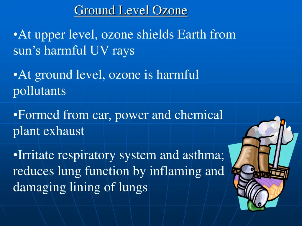 ground level ozone