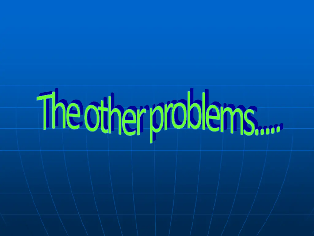 the other problems