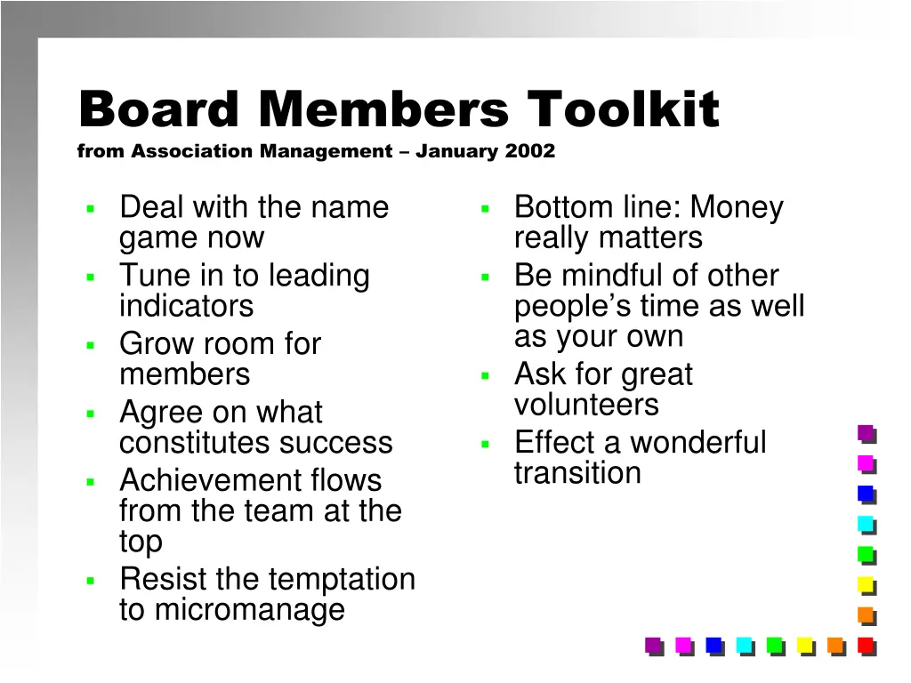 board members toolkit from association management 1