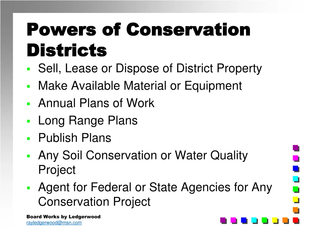 powers of conservation powers of conservation