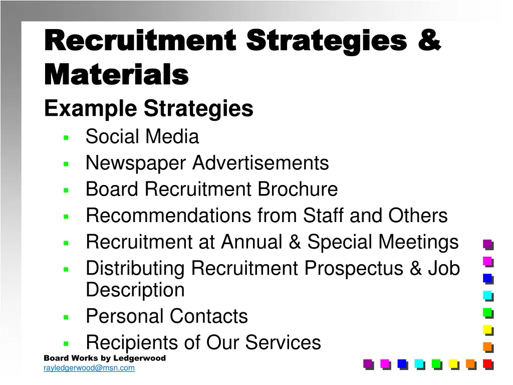 recruitment strategies recruitment strategies 1