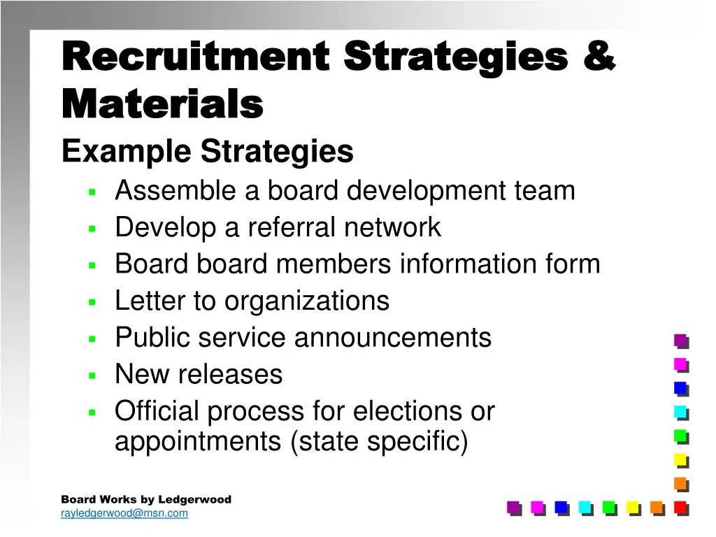 recruitment strategies recruitment strategies