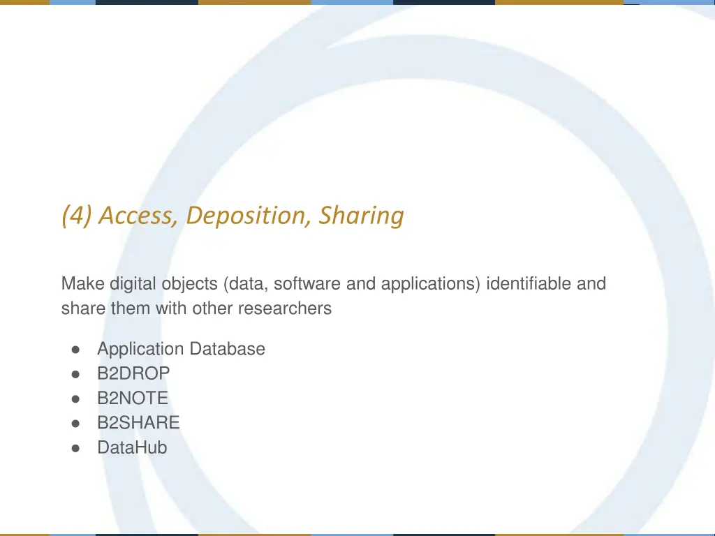 4 access deposition sharing