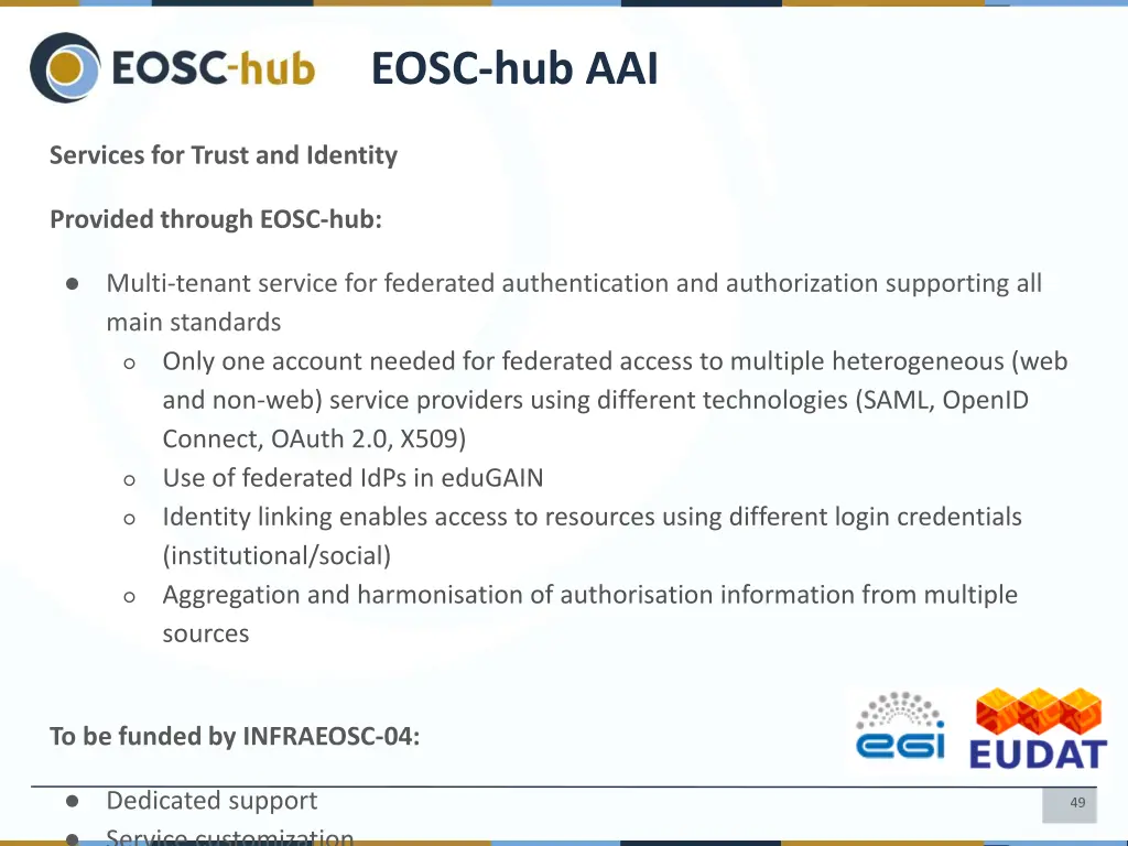 eosc hub aai