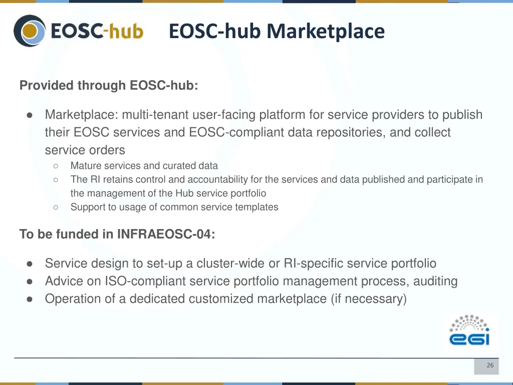 eosc hub marketplace