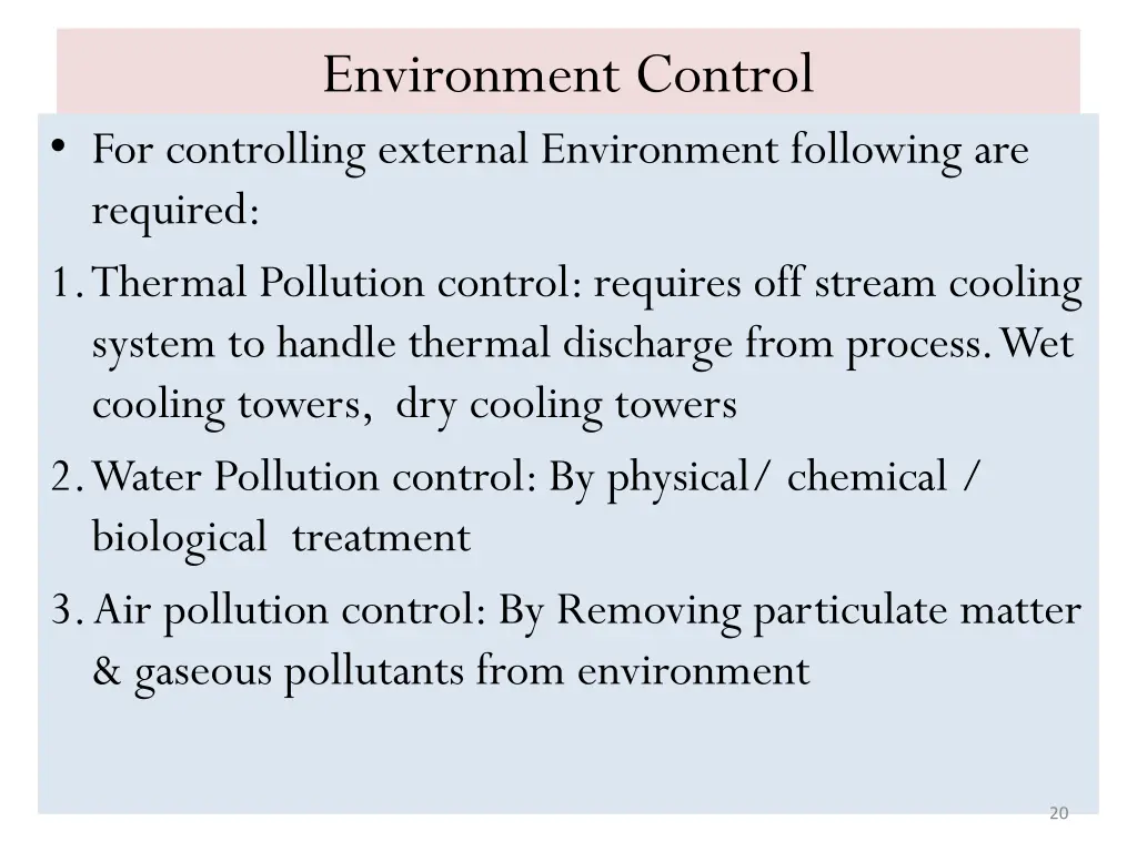 environment control 3