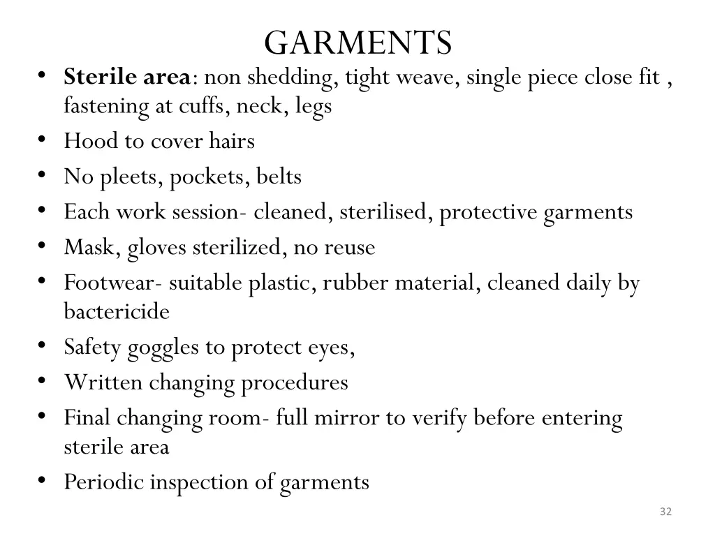 garments