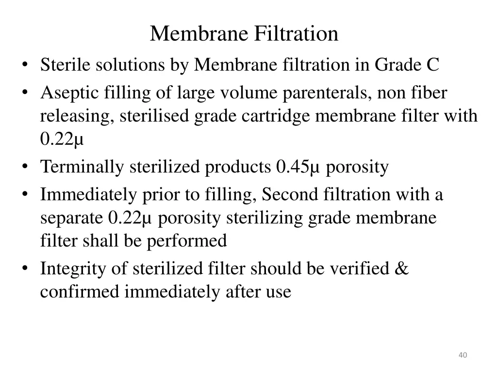 membrane filtration