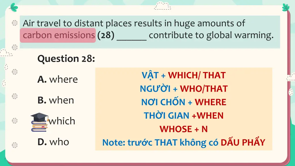 air travel to distant places results in huge