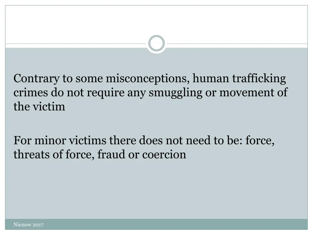 contrary to some misconceptions human trafficking