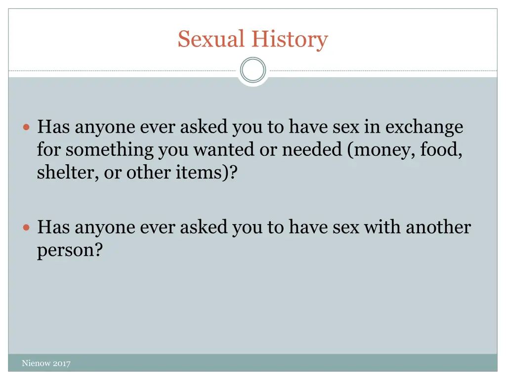 sexual history 1