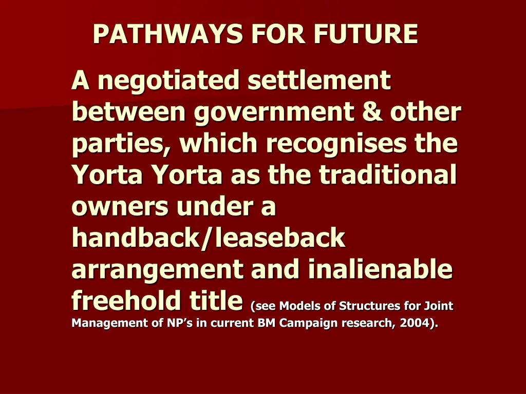 pathways for future