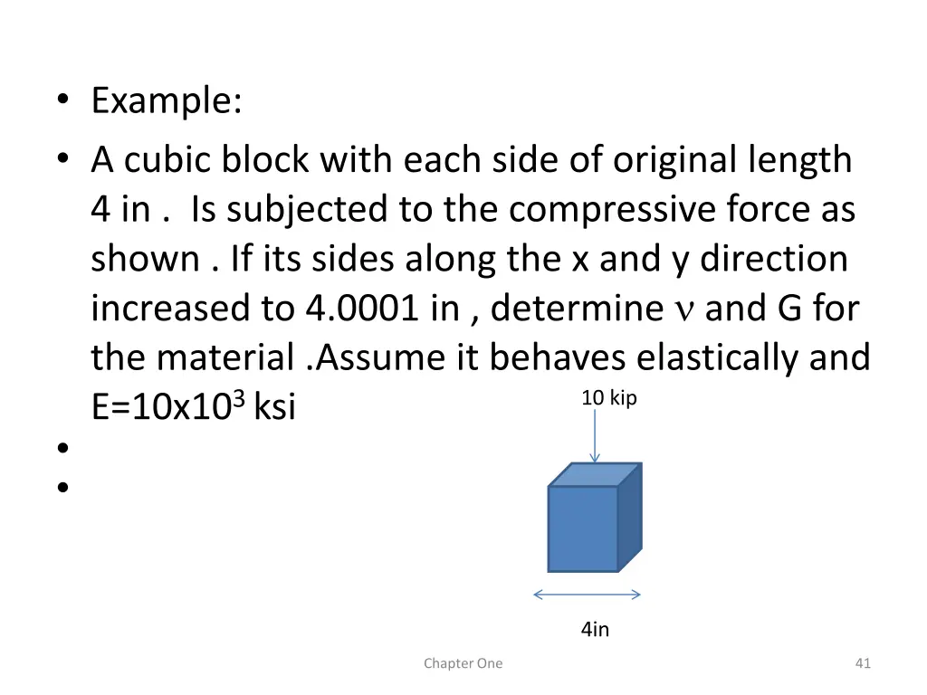 example a cubic block with each side of original