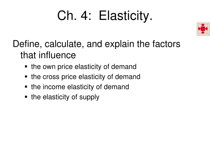 ch 4 elasticity