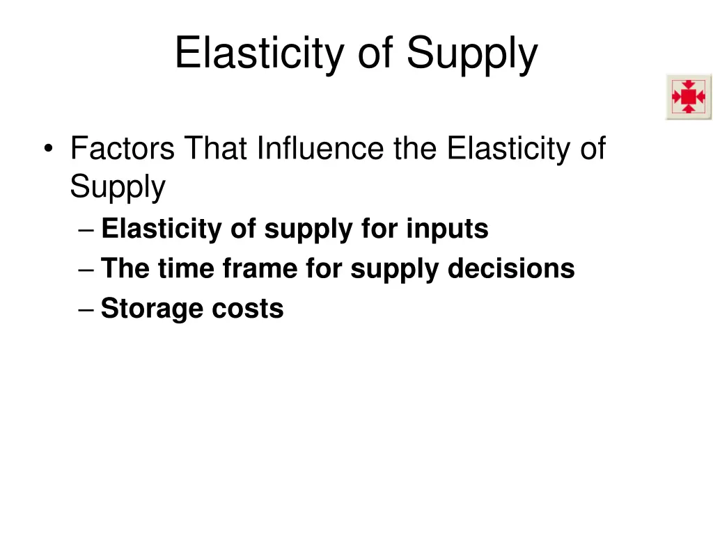 elasticity of supply 2