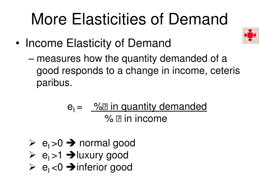 more elasticities of demand 1