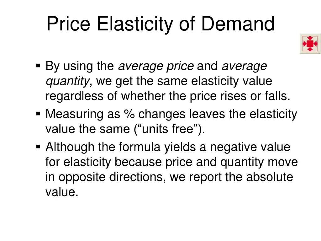 price elasticity of demand 2