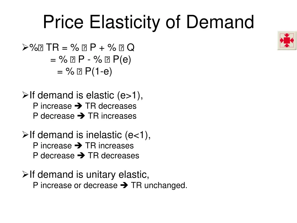 price elasticity of demand 6