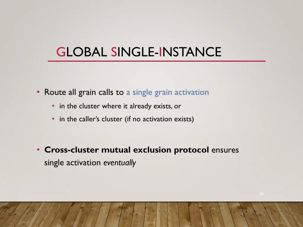 global single instance