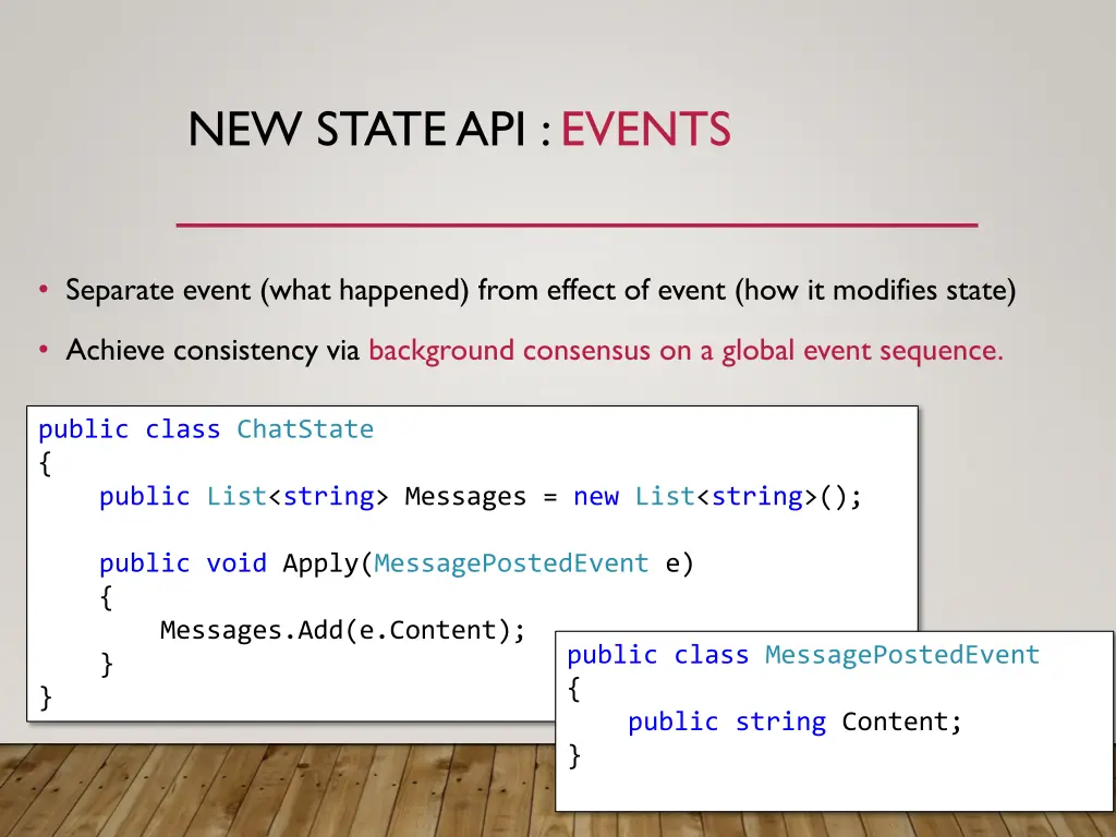 new state api events