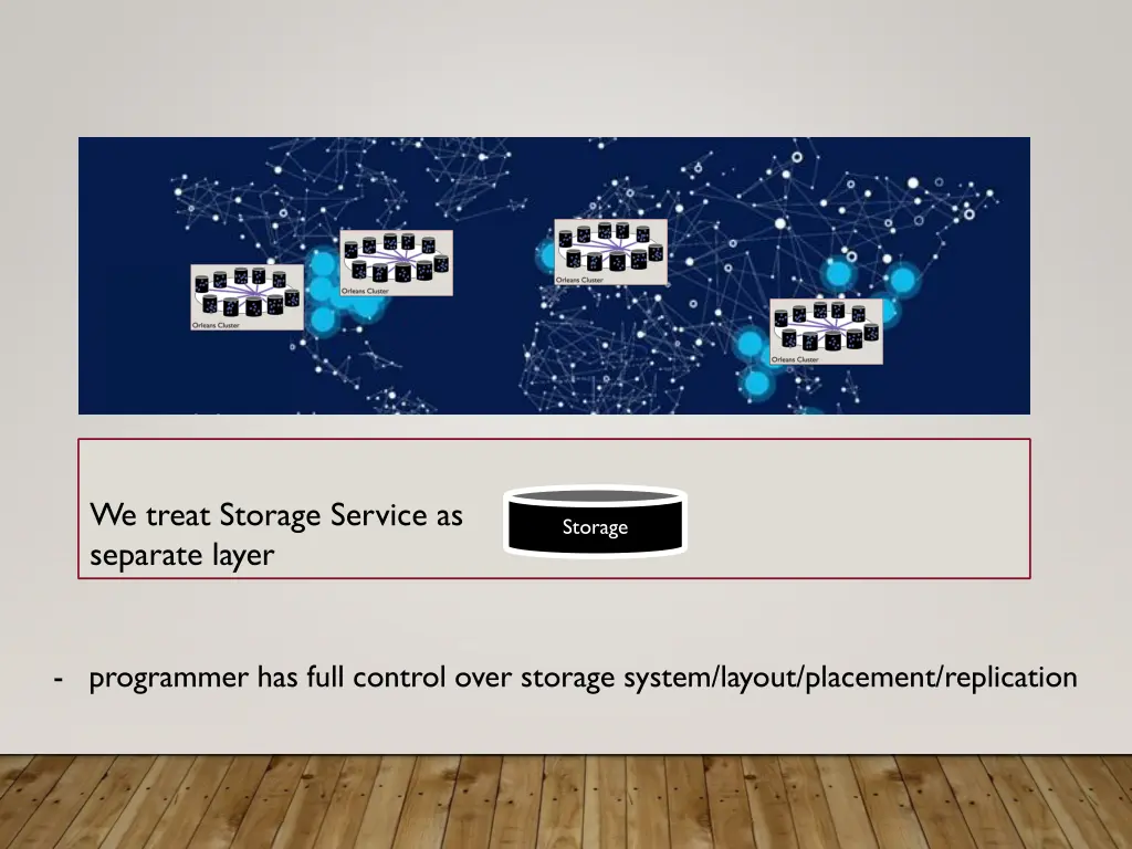 we treat storage service as separate layer