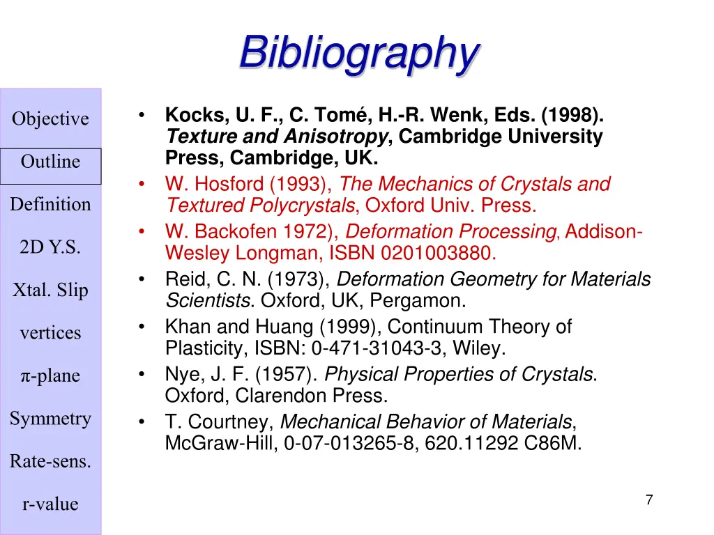 bibliography